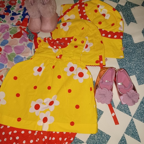 30+ Pieces Baby Girls Clothing Sizes 6-9 Months Some NWT Some used - Picture 3 of 16